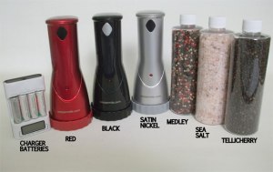 Electric salt and pepper mills